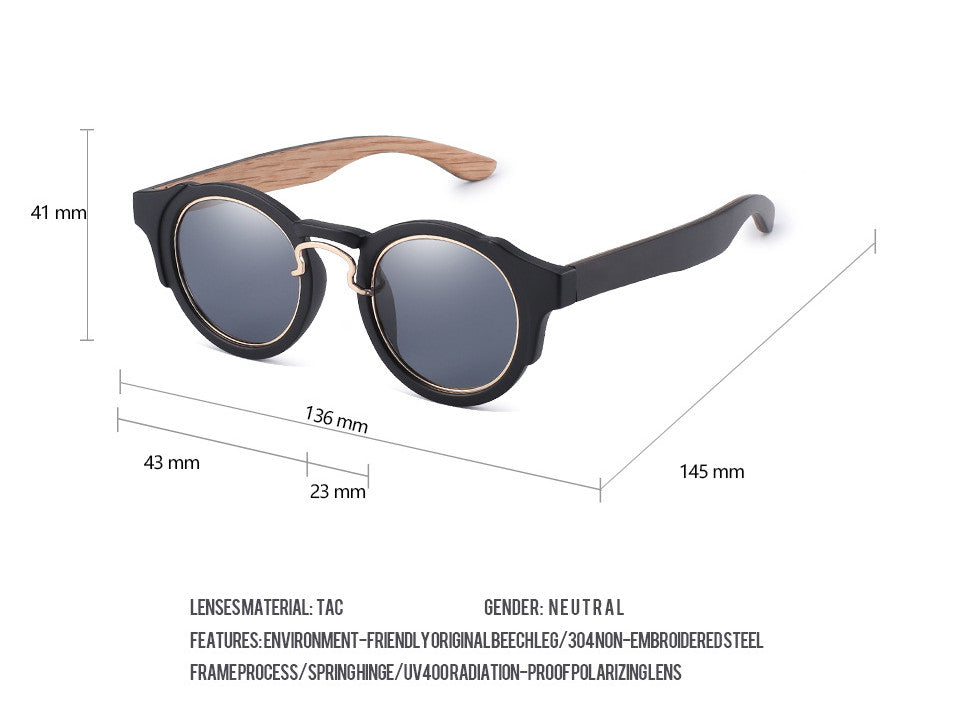 Lunettes Bois Rétro