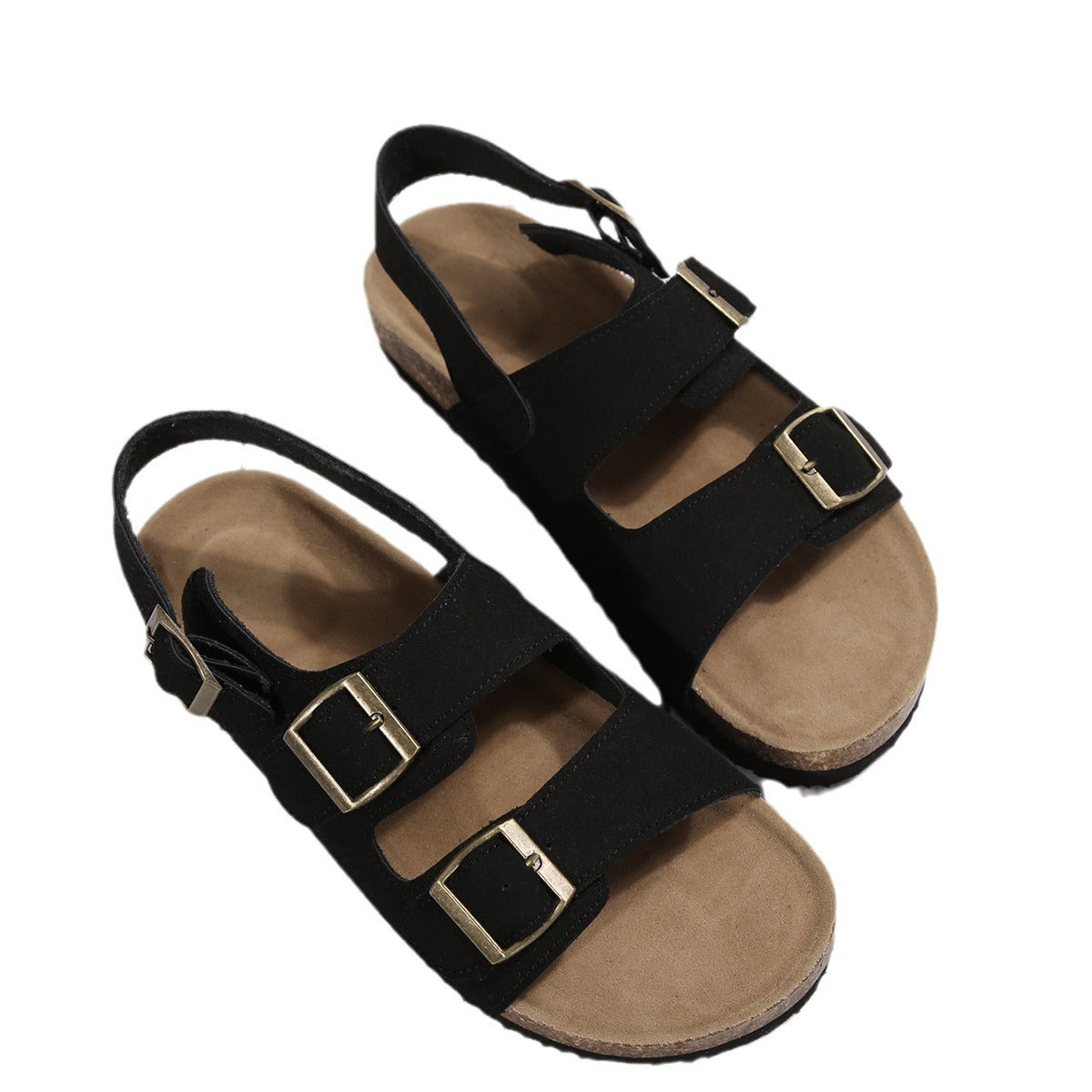 Sandales Femme en Liège Style Coréen – Confort Été & Design Chic