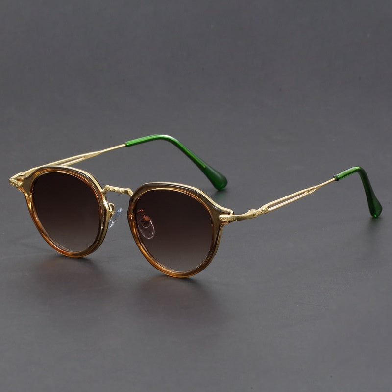 Lunettes de soleil rondes en métal – hommes et femmes