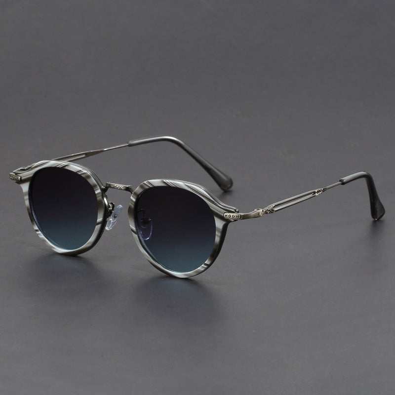 Lunettes de soleil rondes en métal – hommes et femmes
