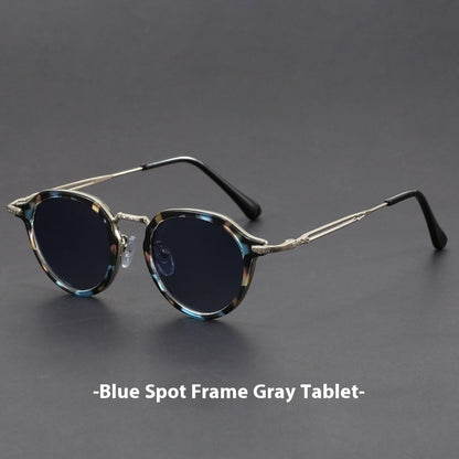 Lunettes de soleil rondes en métal – hommes et femmes