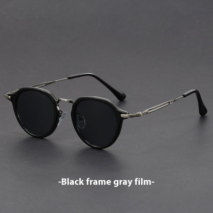 Lunettes de soleil rondes en métal – hommes et femmes