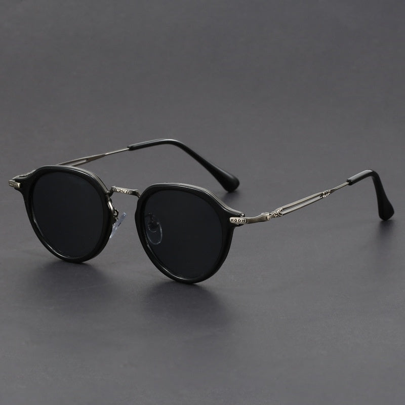 Lunettes de soleil rondes en métal – hommes et femmes