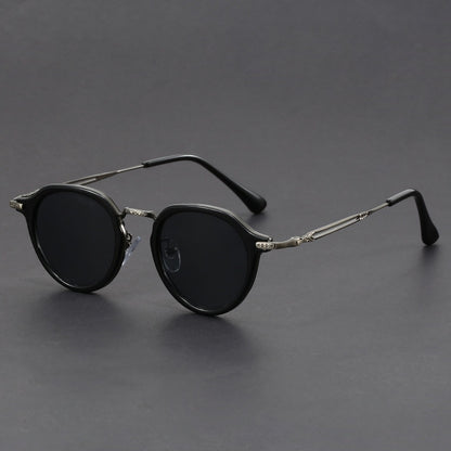 Lunettes de soleil rondes en métal – hommes et femmes