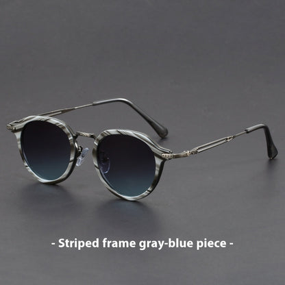 Lunettes de soleil rondes en métal – hommes et femmes