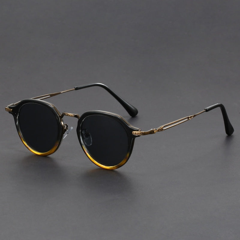 Lunettes de soleil rondes en métal – hommes et femmes