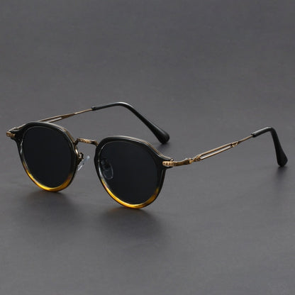 Lunettes de soleil rondes en métal – hommes et femmes